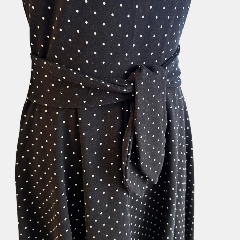 Kate Spade New York Larabee Dot Sz. XS 2 4 ponte Dress Black white Polka dot mod